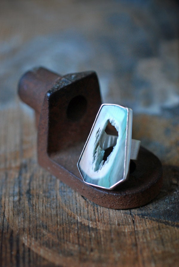 Petrified Wood Ring Opal Wood