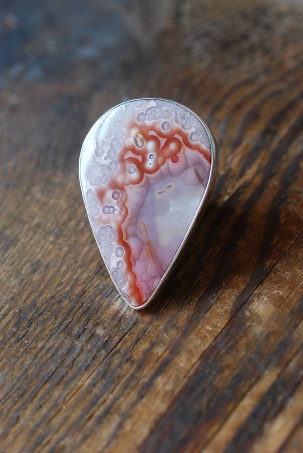 Linchen Ring Collector's Agua Neueva Agate
