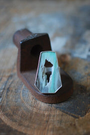 Petrified Wood Ring Opal Wood