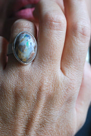 Dollybird Rainbow Fire Opal Ring