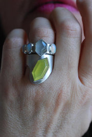 Yellow Ring Rare Australian Prehnite