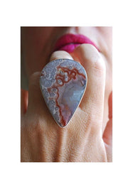 Linchen Ring Collector's Agua Neueva Agate