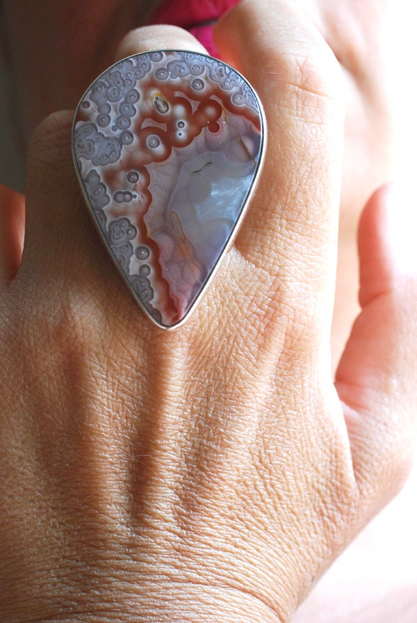 Linchen Ring Collector's Agua Neueva Agate