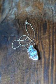 Full Bloom Golden Hills Lavender Turquoise Pendant
