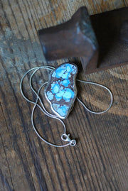 Full Bloom Golden Hills Lavender Turquoise Pendant