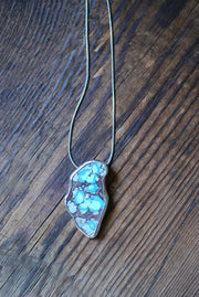 Full Bloom Golden Hills Lavender Turquoise Pendant