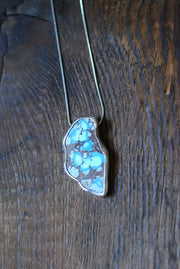 Full Bloom Golden Hills Lavender Turquoise Pendant