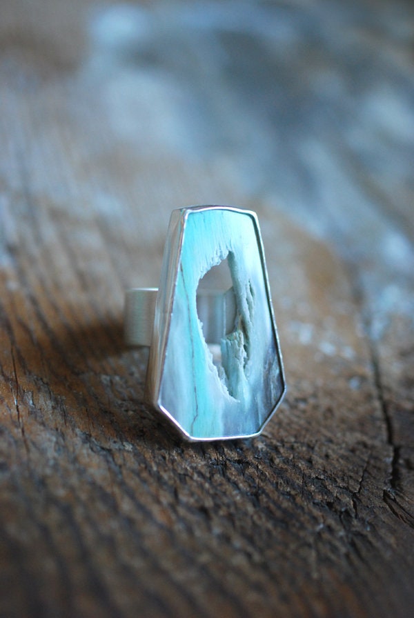 Petrified Wood Ring Opal Wood