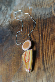 Returning Sun Necklace Rare Eye Agate