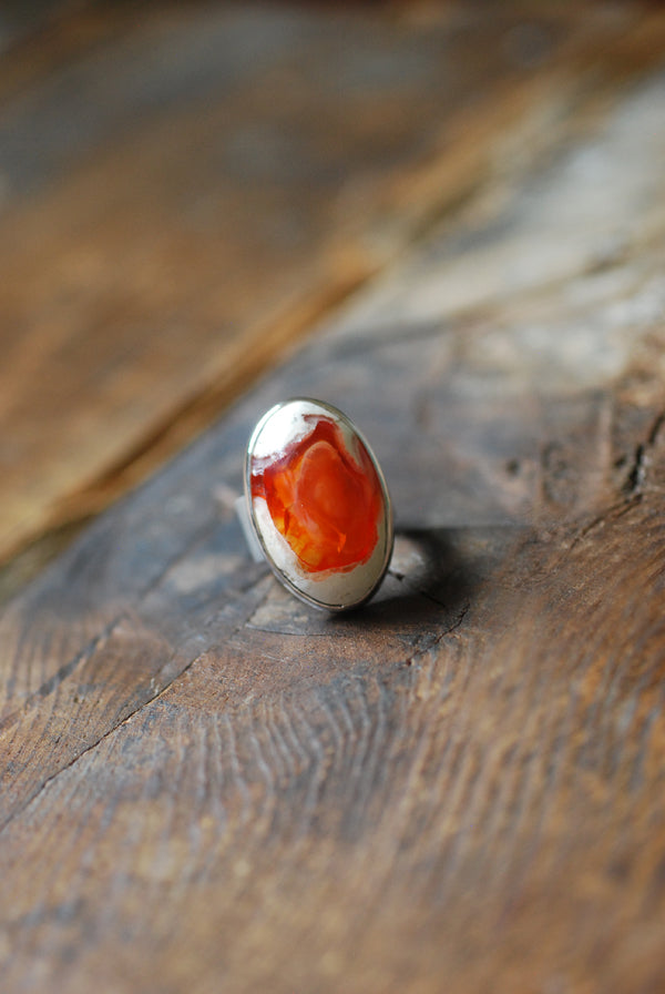 Dollybird Fire Lit Opal Ring