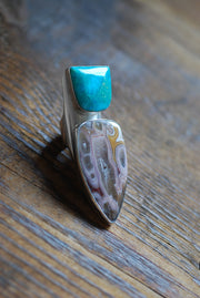 Côte d’Azur Ring Collectors Agate And Turquoise