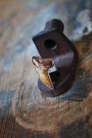 Maritime Ring Fire Orange Shark Tooth