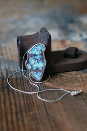 Full Bloom Golden Hills Lavender Turquoise Pendant