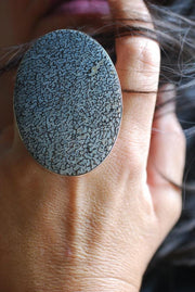 Old Stock Pastel Dinosaur Gem Bone Statement Ring