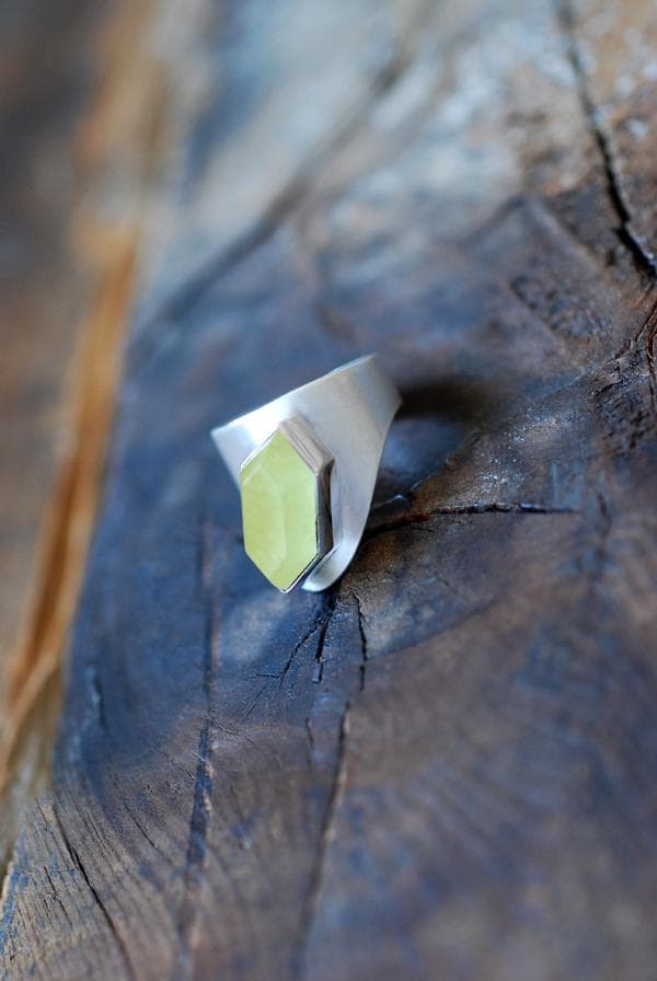 Yellow Ring Rare Australian Prehnite