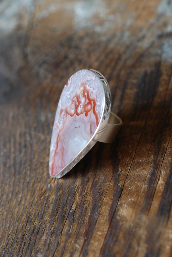 Linchen Ring Collector's Agua Neueva Agate