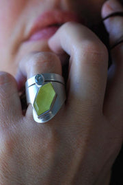 Yellow Ring Rare Australian Prehnite