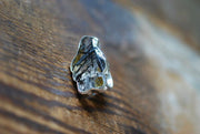 Magic Cloud Mineral Ring Black Rutile Tourmalinated Quartz