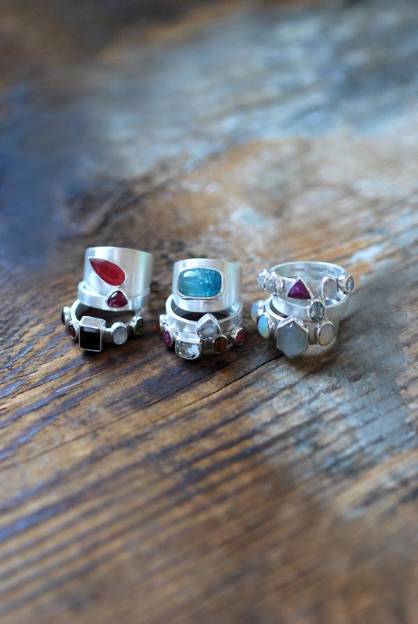 Blue Tourmaline Sculpted Ring