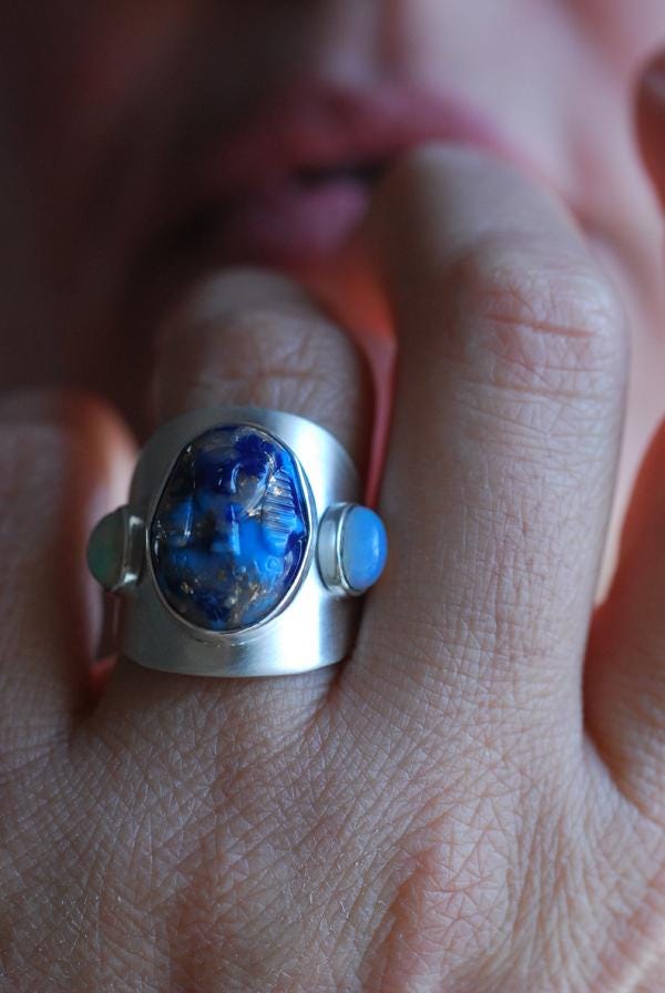 Secret Pharoah Talisman Ring