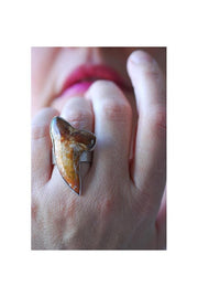 Maritime Ring Fire Orange Shark Tooth