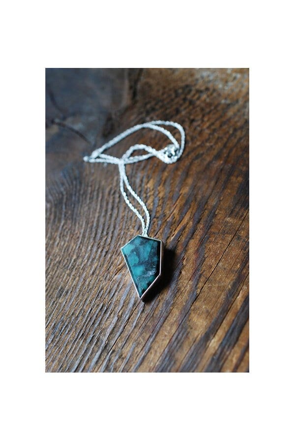 Raw Emerald Trapiche Pendant