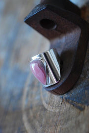 Dollybird Pink Cloud Ring Rare Rhodochrosite