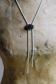Garnet Sparkle Bolo Necklace Adjustable Slide Crystal Drusy