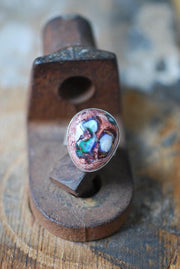 Dollybird Raw Rainbow Fire Opal Ring