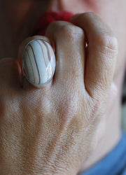 Hard Candy Ring Collector's Banded Agate