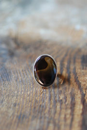 Golden Ribbon Ring Collector's Obsidian