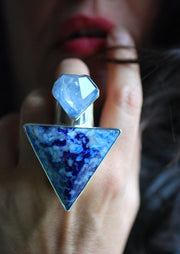 Azure Star Ring Collector's Lapis And Dumortierite