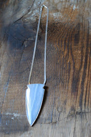 Gemmy Blue Chalcedony Arrowhead Statement Necklace