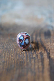Dollybird Raw Rainbow Fire Opal Ring