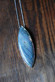 Mossy Ground Necklace Drusy Moss Agate Gem Necklace