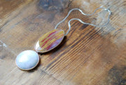 Lavender Jade Pendulum Necklace