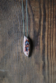 Raw Blue Fire Opal Necklace