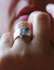 Vittoria Stacking Rings Lavender Spinel