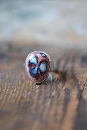 Dollybird Raw Rainbow Fire Opal Ring