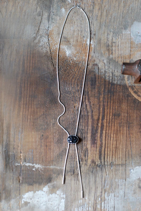 Garnet Sparkle Bolo Necklace Adjustable Slide Crystal Drusy