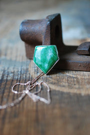 Italian Jade Necklace Rare Monviso Italy