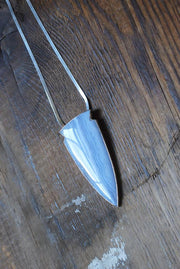 Gemmy Blue Chalcedony Arrowhead Statement Necklace