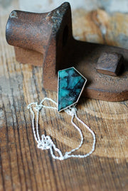 Raw Emerald Trapiche Pendant