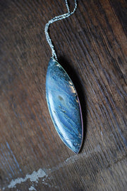 Mossy Ground Necklace Drusy Moss Agate Gem Necklace