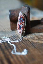 Raw Blue Fire Opal Necklace