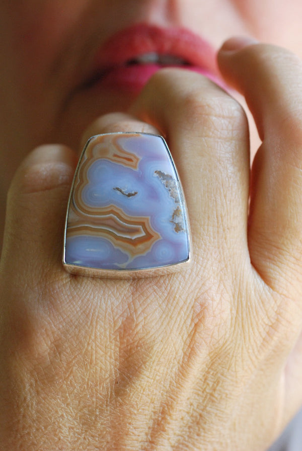 Watercolor Clouds Ring Collector Agua Nueva