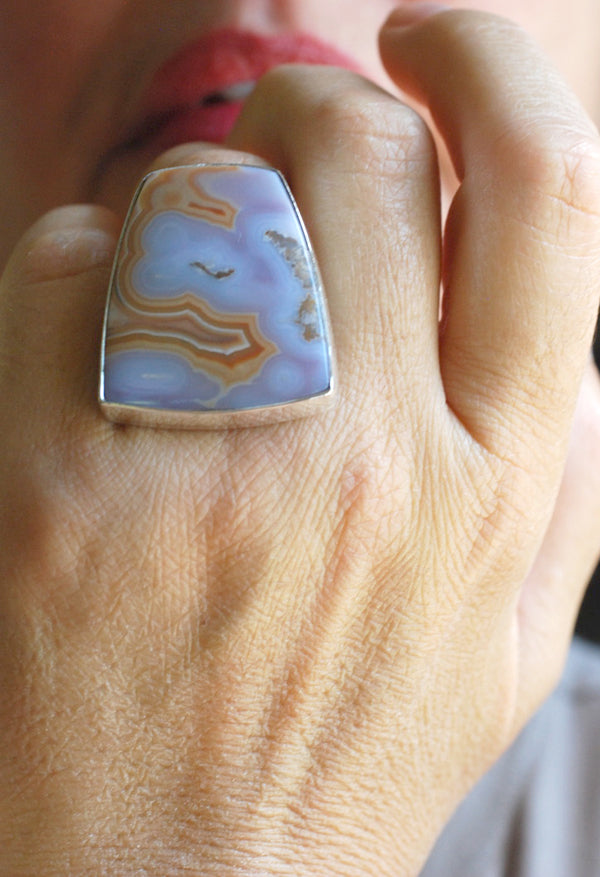 Watercolor Clouds Ring Collector Agua Nueva