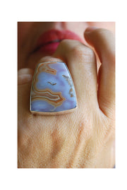 Watercolor Clouds Ring Collector Agua Nueva