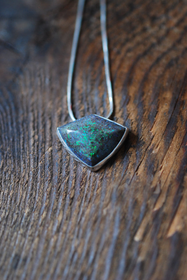 Fire and Light Pendant Andamooka Opal