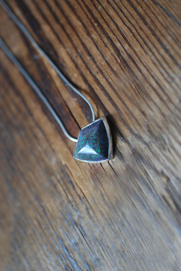 Fire and Light Pendant Andamooka Opal